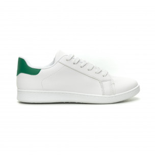 Men's white Crucian low top sneakers - Fashionmix Men's white Crucian low top sneakers