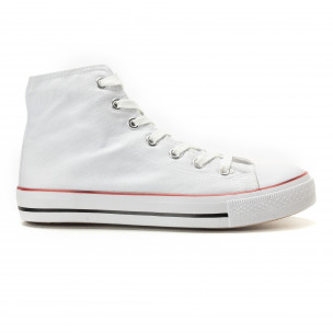 Men's white Bella Comoda high top sneakers - Fashionmix Men's white Bella Comoda high top sneakers