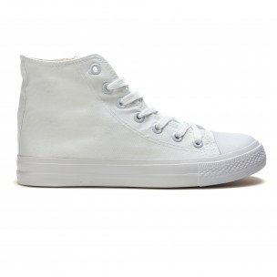Men's white Bella Comoda high top sneakers - Fashionmix Men's white Bella Comoda high top sneakers