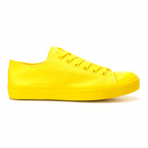 Men's yellow Bella Comoda low top sneakers - Fashionmix Men's yellow Bella Comoda low top sneakers