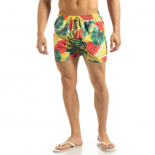 Men's yellow Warren Webber swim shorts - Fashionmix Men's yellow Warren Webber swim shorts