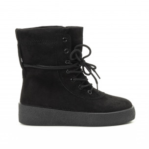 Women's black Buonarotti high top sneakers - Fashionmix Women's black Buonarotti high top sneakers