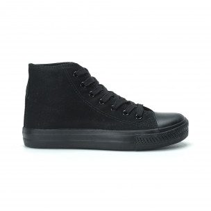 Women's black Bella Comoda high top sneakers - Fashionmix Women's black Bella Comoda high top sneakers
