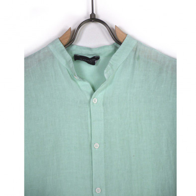 Ανδρικό λινό πουκάμισο μέντα Just West LINO2023-CA02 it260523-1 5