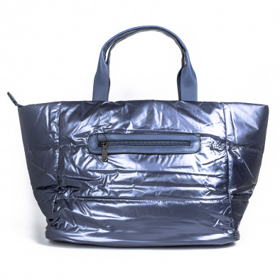Γυναικεία μπλε τσάντα puffer καπιτονέ il071022-22 3