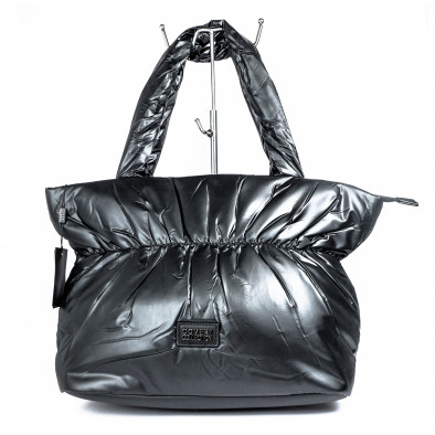 Γυναικεία μαύρη τσάντα puffer il071022-24 2