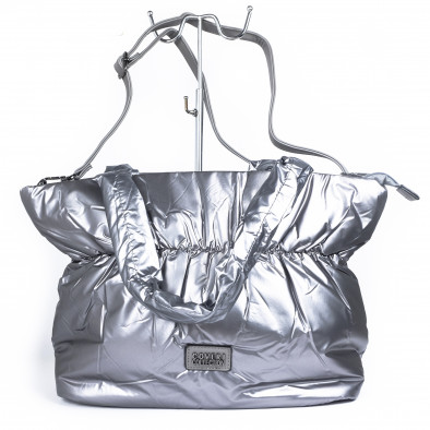Γυναικεία γκρί τσάντα puffer il071022-23 4