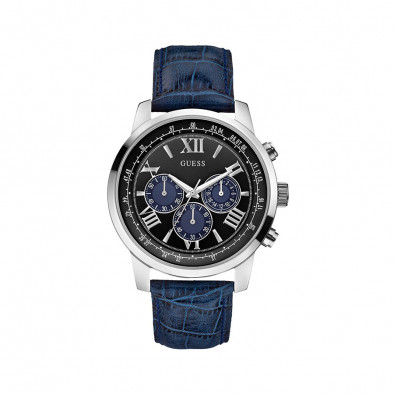 Ανδρικό ρολόι Guess Blue/Black Chronograph W0380G3