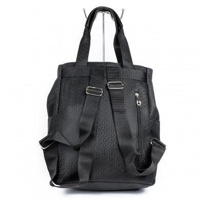 Γυναικεία μαύρη τσάντα με λουράκια il071022-11 3