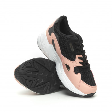 Γυναικεία ροζ αθλητικά παπούτσια με χοντρή σόλα it230519-19 4