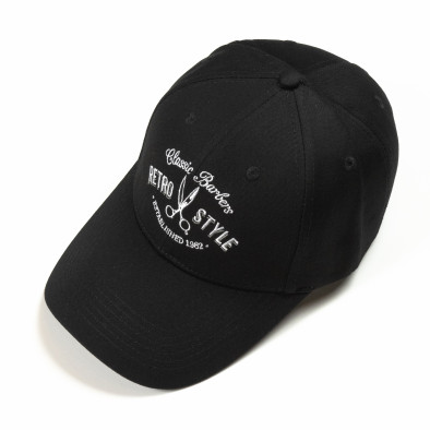 Μαύρο καπέλο Retro Style it290818-14 2