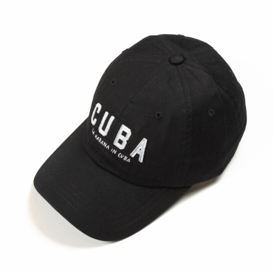 Μαύρο καπέλο Cuba it290818-20 2