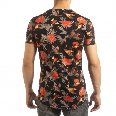 Ανδρική πολύχρωμη κοντομάνικη μπλούζα με εξωτικά σχέδια it090519-58 3