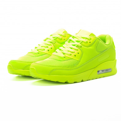 Ανδρικά πράσινα αθλητικά παπούτσια με αερόσολα it301118-1 3