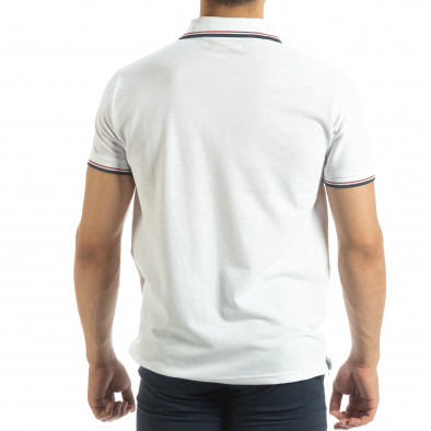 Ανδρική λευκή  polo shirt  it120619-26 3