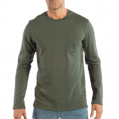 Ανδρική πράσινη βαμβακερή μπλούζα it240818-120 2