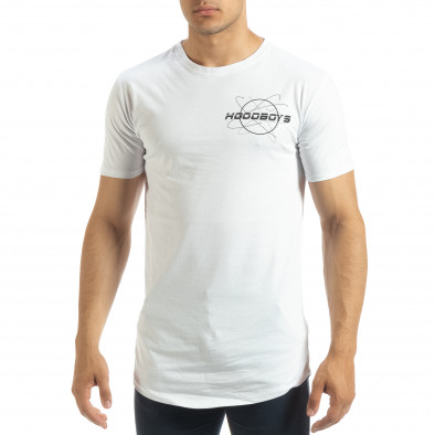 Ανδρική λευκή κοντομάνικη μπλούζα Off The Limit it120619-43 2