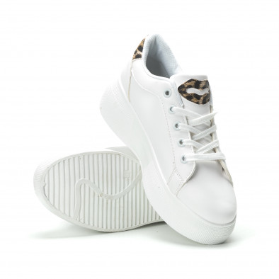 Γυναικεία λευκά sneakers Animal print it250119-69 4