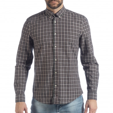 Ανδρικό καρέ πουκάμισο Slim fit Casual it040219-125 2