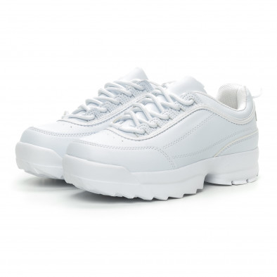 Γυναικεία λευκά αθλητικά παπούτσια Chunky it150319-52 3