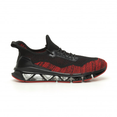 Ανδρικά  αθλητικά παπούτσια Knife μαύρο και κόκκινο it050719-3 2