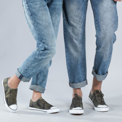 Sneakers παραλλαγής για ζευγάρια με λευκή σόλα cs-camouflage-A01-B01 2