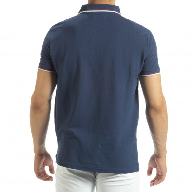 Ανδρική μπλέ polo shirt  it120619-25 3