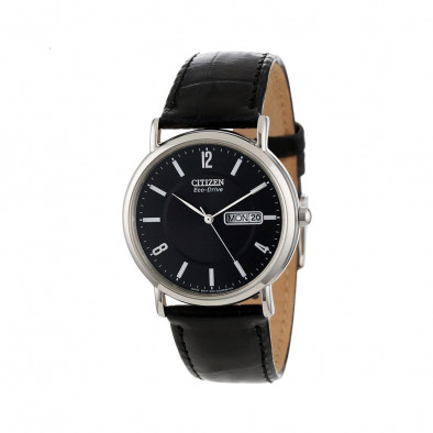Ανδρικό ρολόι Citizen ECO-DRIVE GTS Black Dial Black Leather BM8241-01E