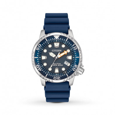 Ανδρικό ρολόι Citizen Gts Promaster-Marine Blue Dial Blue Rubber BN0151-17L