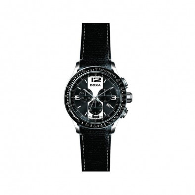 Ανδρικό ρολόι Doxa Trofeo Black Leather 