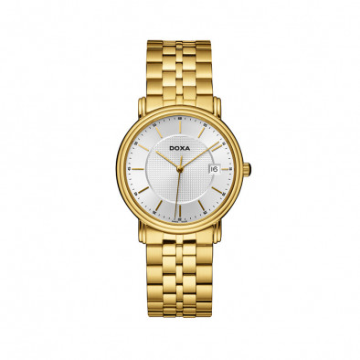 Ανδρικό ρολόι Doxa Royal PVD Gold WHite Dial 