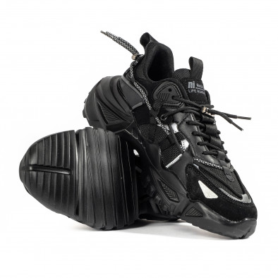 Ανδρικά μαύρα sneakers Extra Chunky 82175 gr040222-3 4