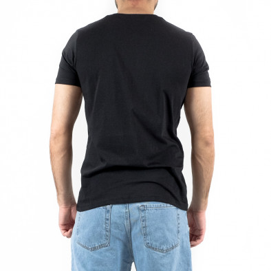 Ανδρική μαύρη κοντομάνικη μπλούζα Lagos tr250322-47 3
