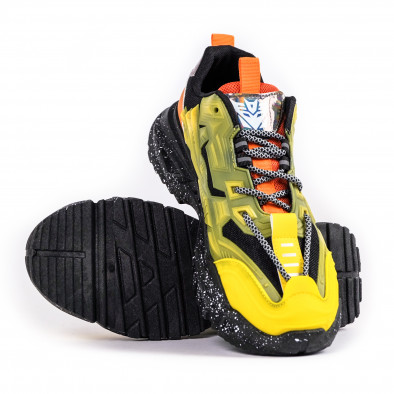 Ανδρικά κίτρινα sneakers Chunky Y09 gr231122-7 4