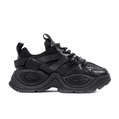 Γυναικεία μαύρα sneakers Ultra Sole με δίχτυ it161121-3 2