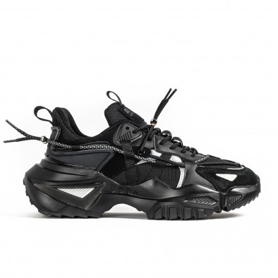 Ανδρικά μαύρα sneakers Extra Chunky 82175 gr040222-3 2