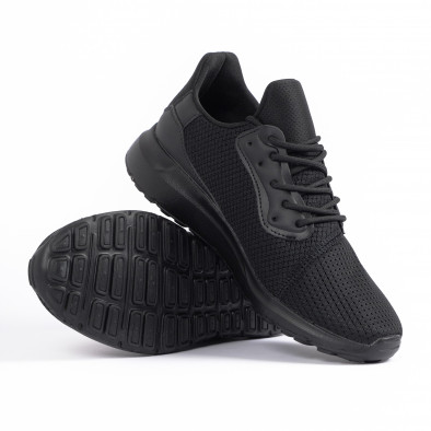 Ανδρικά μαύρα αθλητικά παπούτσια Kiss GoGo it260520-3 4