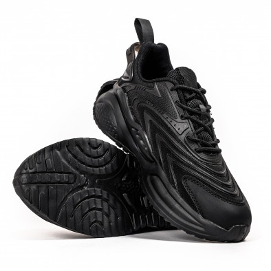 Ανδρικά μαύρα αθλητικά παπούτσια Kiss GoGo 231-2 it040223-17 4