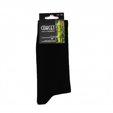Ανδρικές μαύρο κάλτσες από μπαμπού 1 ζευγάρι il161220-45 2