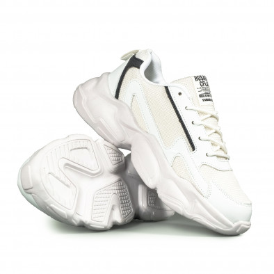 Ανδρικά λευκά αθλητικά παπούτσια Fashion gr040222-21 4