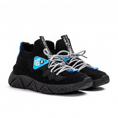 Ανδρικά μαύρα αθλητικά παπούτσια Fashion gr080621-4 3