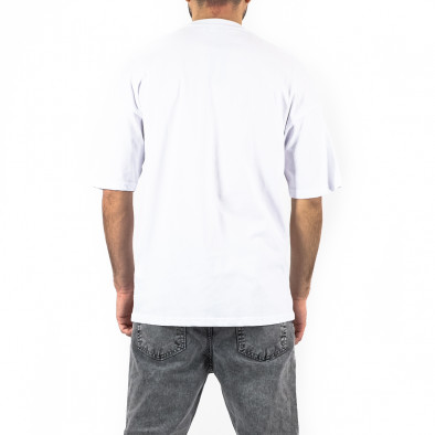 Ανδρική λευκή κοντομάνικη μπλούζα Breezy 22201053 tr250322-84 3