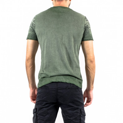 Ανδρική πράσινη κοντομάνικη μπλούζα Lagos 21236 tr250322-28 3