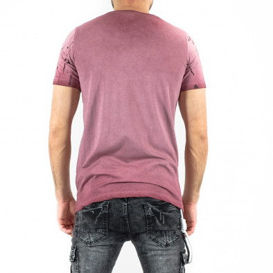 Ανδρική ροζ κοντομάνικη μπλούζα Lagos 21238 tr250322-35 3