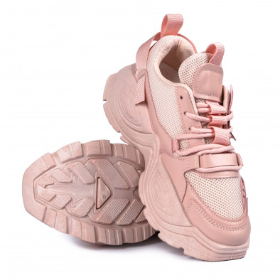 Γυναικεία ροζ sneakers Ultra Sole με δίχτυ RA111 it161121-1 5