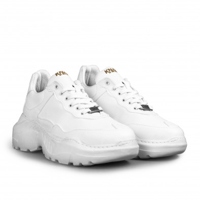 Ανδρικά λευκά sneakers Chunky All white tr051021-7 3
