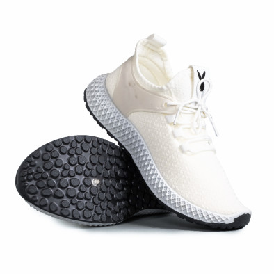 Ανδρικά λευκά αθλητικά παπούτσια Fashion gr270421-28 4