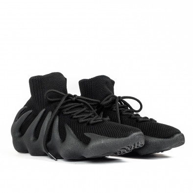 Ανδρικά μαύρα sneakers κάλτσα Ultra flexible 450 gr040222-12 4