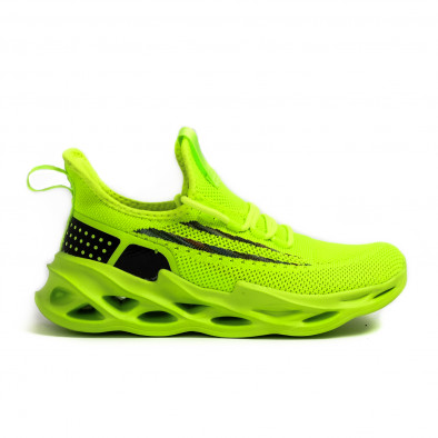 Γυναικεία πράσινα αθλητικά παπούτσια Chevron it210621-15 2