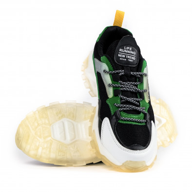 Ανδρικά πράσινα sneakers Chunky LT11 gr231122-3 4